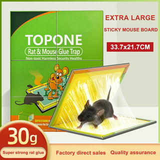 Ezoon 12 Pack Large Mouse Glue Traps with Enhanced Stickiness, Rat