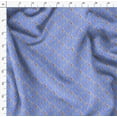 thumbnail image 4 of Soimoi Blue Rayon Fabric Clover Leaves Floral Decor Fabric Printed Yard 42 Inch Wide, 4 of 5