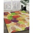 thumbnail image 3 of Ahgly Company Machine Washable Indoor Square Transitional Grapefruit Red Area Rugs, 5' Square, 3 of 7