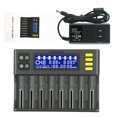 thumbnail image 2 of Cargador de batería 9V pantalla Digital Li ion AA/AAA baterías recargables adaptador de carga carga de viaje para enchufe doméstico de EE. UU. Eigraketly EL022400-01B, 2 of 6
