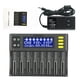 thumbnail image 2 of Cargador de batería 9V Pantalla digital Li-Ion AA / AAA Baterías recargables Adaptador de carga que lleva el cargo de viaje para el hogar de los EE. UU. Inevent EL022400-01B, 2 of 7