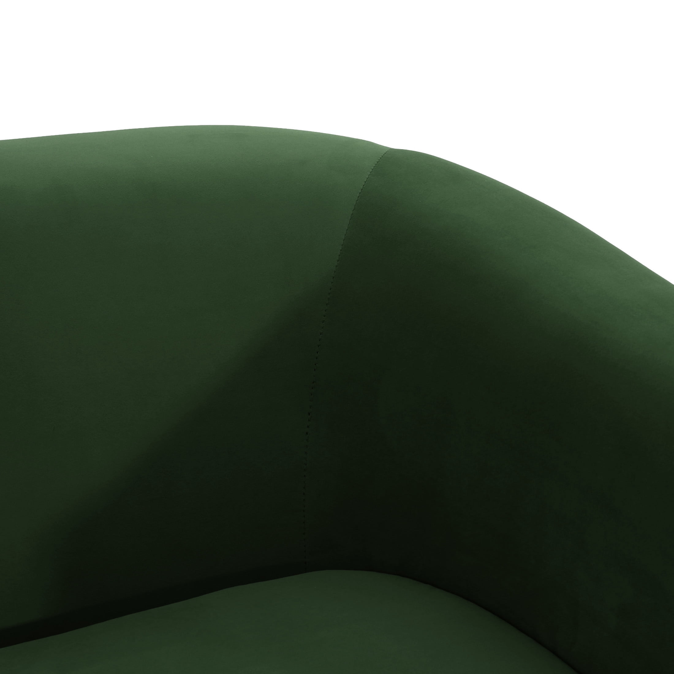 Noble House Modern Velvet Loveseat for Living Room 2 Seater, Forest Green