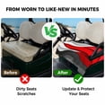 thumbnail image 4 of Golf Cart Seat Covers for 2 Seater,Red Black Ombre Microfiber Cart Seat Towel Blanket,Modern Abstract Aesthetics Geometric Moire Absorbent NonSlip Bench Seats Protector for Golf Course 51"x31", 4 of 9