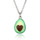 thumbnail image 2 of 2 piezas BFF cadena con colgante verde aguacate para parejas, collares de amistad, amor, mejor amigo, collares de pareja, joyería para niños, adolescentes, niñas, mejores amigos, amantes y regalos de, 2 of 5