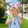 thumbnail image 2 of Nœud Papillon pour Enfants 复活节 Design Lapin et Poussin Tissu Pailleté Sangle de Cou Réglable 9,84 Po x 3,07 Po, 2 of 6