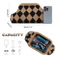 thumbnail image 2 of Woven Clutch Purse for Women Summer Beach Bag Casual Colorblock Evening Handbags Vacation Bag with Chain, 2 of 6