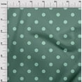 thumbnail image 3 of oneOone Polyester Lycra Dusty Teal Green Fabric Polka Sewing Craft Projects Fabric Prints By Yard 56 Inch Wide, 3 of 6