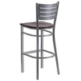 thumbnail image 4 of Bowery Hill Tabouret de Bar en Acajou et Argent, 4 of 5