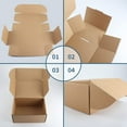 thumbnail image 5 of Calenzana 25 Pack 9x6x4 Shipping Boxes, Small Corrugated Cardboard Boxes for Mailing and Packing, Brown, 5 of 7