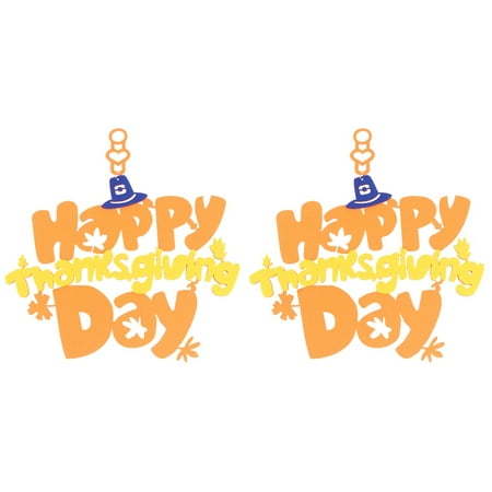 

NUOLUX 2 pcs Exquisite Lightweight Thanksgiving Day Pendant Decorative Party Supply