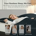thumbnail image 6 of BlessLiving Cooling Pillowcases Standard, Breathable Envelope Closure Bedding Pillow Cover, Set of 2, 20" x 25", Navy, 6 of 8