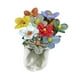 thumbnail image 2 of Ramo de flores de cristal con jarrón, figuras coleccionables para mujer para aniversario. Pequeñas flores, 2 of 9