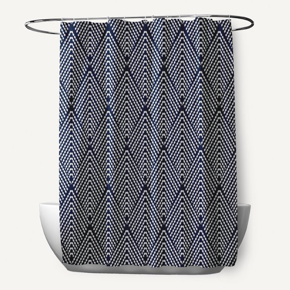 Lifeflor, Geometric Print Shower Curtain