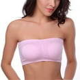 thumbnail image 1 of Seyurigaoka Women Bra Removable Padded Top Stretchy Seamless Bandeau Tube Tops, 1 of 6