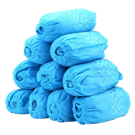 Dust Boot Covers 100 Pack Shoe Covers - Extra Large - Disposable Hygienic Boot Cover for Medical, Construction, Workplace, Indoor Carpet Floor Protection - Non-Slip by THETIS Homes ()
