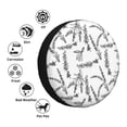 thumbnail image 4 of Salouo Lavender Flowers Print Spare Tire Cover 14-17 inch Spare Tire Protector Universal Tough Tire Wheel Cover for Trailer SUV and Truck-14 inch, 4 of 6