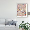 thumbnail image 3 of Trademark Fine Art 'Dallas Texas City Map Color' Canvas Art by Michael Tompsett, 3 of 4