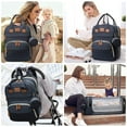 thumbnail image 4 of Lamgool Baby Diaper Bag Backpack with Changing Station, Baby Bag for Boys Girls, Waterproof Travel Diaper Backpack with Bassinet and Net, Blue, 4 of 7