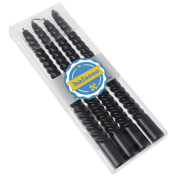 Soimiss 4 Pcs Long Candles Elegant Taper Candles for Dinner Table Festival Party Wedding Decor