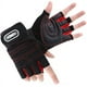thumbnail image 2 of Guantes de fitness de medio dedo con protección de muñeca larga para mujer, equipo de barra, levantamiento de pesas, deportes al aire libre, guantes de equitación para hombres, 2 of 2