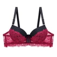 thumbnail image 1 of Aayomet Bralettes for Women With Support Up Breast Bra Adjustable Steel Ring Bra (Red, XXXL), 1 of 2