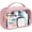 Pink, variant on TSA-Approved Toiletry Bag, Large Opening Clear Makeup Bag with Handle, Quart Sized Travel Toiletry Bag, Carry-On Airline Compliant for Men and Women, Pink