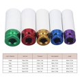 thumbnail image 4 of 5Pcs Impact Socket Set 15 17 19 21 22mm 6 Point Wheel Nut Socket Set Set for 1/2in Drive, 4 of 5