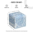 thumbnail image 4 of Kdxio White Bule Glitter Print Tissue Box Cover,Square Decorative PU Leather Facial Paper Case Organizer Holder Dispenser for Bathroom,Night Stands,Desk,Car 5.2''X5.2''X5.2'', 4 of 8