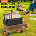 thumbnail image 2 of HCY Foldable Double Decker Wagon, 400L Collapsible Wagon Cart with All-Terrain Wheels, Heavy Duty Folding Wagon Cart 450 lbs Weight Capacity for Camping, Shopping, Garden, 52" Extra Long Extender, 2 of 6