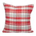 thumbnail image 1 of Parkland Collection Transitional Plaid White Square 16"" x 16"" Pillow, 1 of 5