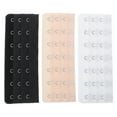 thumbnail image 1 of Shisuyan 3pcs Stainless Steel Bra Extender 7 Hooks 3 Rows Elastic Bra Band Hook Strap Extensions for Women, 1 of 9