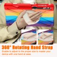 thumbnail image 4 of Shockproof Case for Samsung Galaxy Tab S10+/ S9+/ S9 FE+ Plus 12.4 Inch, 360 Rotating Stand Heavy Duty Protective Shoulder Strap with S Pen Holder Cover for Galaxy Tab S10+/S9+/S9 FE+, Rainbow Red, 4 of 20