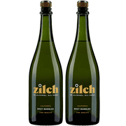 Zilch Alcohol-Free Brut Bubbles: Premium Non-Alcoholic California Sparkling White Wine | 2 PACK