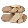 thumbnail image 1 of KAKOWELY 1Par Sandalias Para Mujer Con Suela Plana Hawaii Color Beige Ligeras Y Cómodas Para, 1 of 6