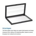 thumbnail image 5 of Floating Thin Film Display Box, ABS Frame Case 18cm x 18cm x 2cm Black Pack of 2, 5 of 5