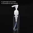 thumbnail image 4 of Unique Bargains 100mL Airless Pump Bottles 6 Pack Portable Refillable Dispenser Containers for Travel Shampoo Lotion, Clear, 4 of 5