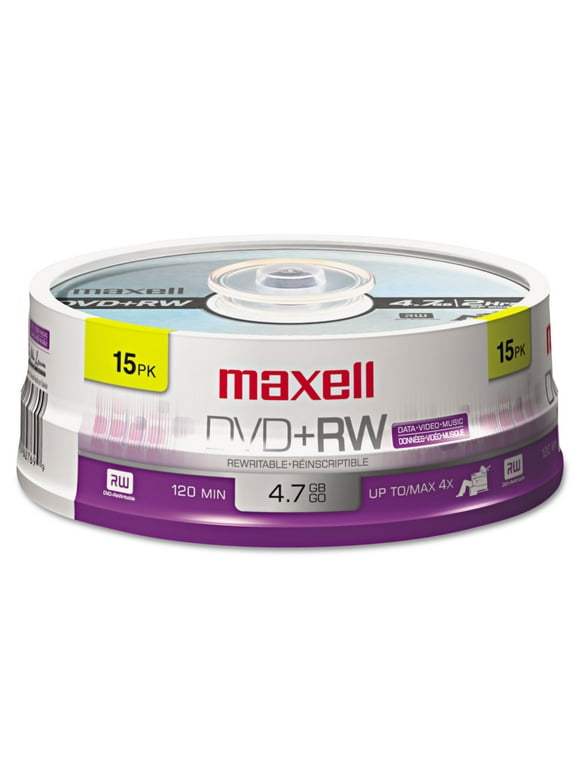 maxell DVD+RW 15 Packs Disc Model 634046