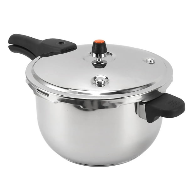 OLLA A Presión de Acero inoxidable con válvula de Seguridad, Olla de Cocción Rápida de 80kpa, Adecuada para Cocina de Inducción y Estufa de Gas, Estufa Eléctrica