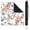 Flowers-1, variant on Premium Floral Pattern Extra Large Game Table Mat 31.5x31.5 Inch Rubber Pad with Anti-Slip Backing Reduces Tile Noise for Cards and Boards