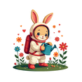 thumbnail image 4 of cartoon Rabbit Astronaut Stickers, Waterproof Rabbit Astronaut Sticker for Water Bottle Laptop Phone Cases Planner Skateboard Luggage Helmet Party Favor Decor, Ideal for Adults Teens Teacher Rewards, 4 of 9