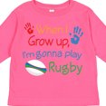 thumbnail image 4 of Inktastic Future Rugby Player Boys or Girls Long Sleeve Toddler T-Shirt, 4 of 5