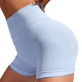 thumbnail image 2 of Womens High Waisted Butt Lifting Athletic Shorts Seamless Ruched Back Smoothing Exercise Short Legging for Women, 2 of 3