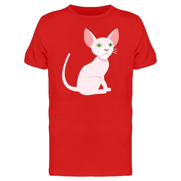 Cute White Sphynx Tee Men's -Image by Shutterstock