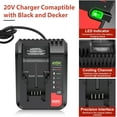 thumbnail image 5 of 6.0Ah High-capacity Replacement Batteries for Black and Decker 20V Battery with 20 Volt Charger PCC692L, 2 Packs Batteries and Charger Combo Compatible with Black and Decker 20V Lithium Battery, 5 of 5
