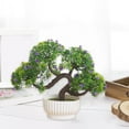 thumbnail image 4 of HongHeng Artificial Small Plant 1pc Fake Flower Potted Plant Bathroom for Indoor Decor Window Tabletop office Colorful, 4 of 6