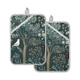 thumbnail image 7 of Yayeee Pot Holders Kitchen Heat Resistant with Pockets 7"x9.8" Cotton Oven Cooking Hot Pads, Floral Forest Scene, 7 of 7