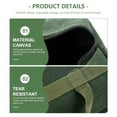 thumbnail image 6 of GASTROPOD Tool Bag Canvas Storage Pouch Zipper Portable Repair Box Khaki 13.78"X4.72"X4.72", 6 of 7