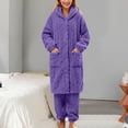 thumbnail image 2 of Sngxgn Pajamas Set for Women Soft Comfy Pjs Pants Loose Sleepwear Loungewear(Purple,XXL), 2 of 5