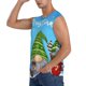 thumbnail image 3 of Balery Merry Christmas Gnome Camisetas sin mangas para hombre, absorbe la humedad y protege contra el mal olor.-XX-Large, 3 of 7