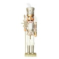 thumbnail image 1 of TISHITA Traditional Military Nutcracker Festive Decor Perfect Decor Ornament for Shelves Gold, 1 of 8